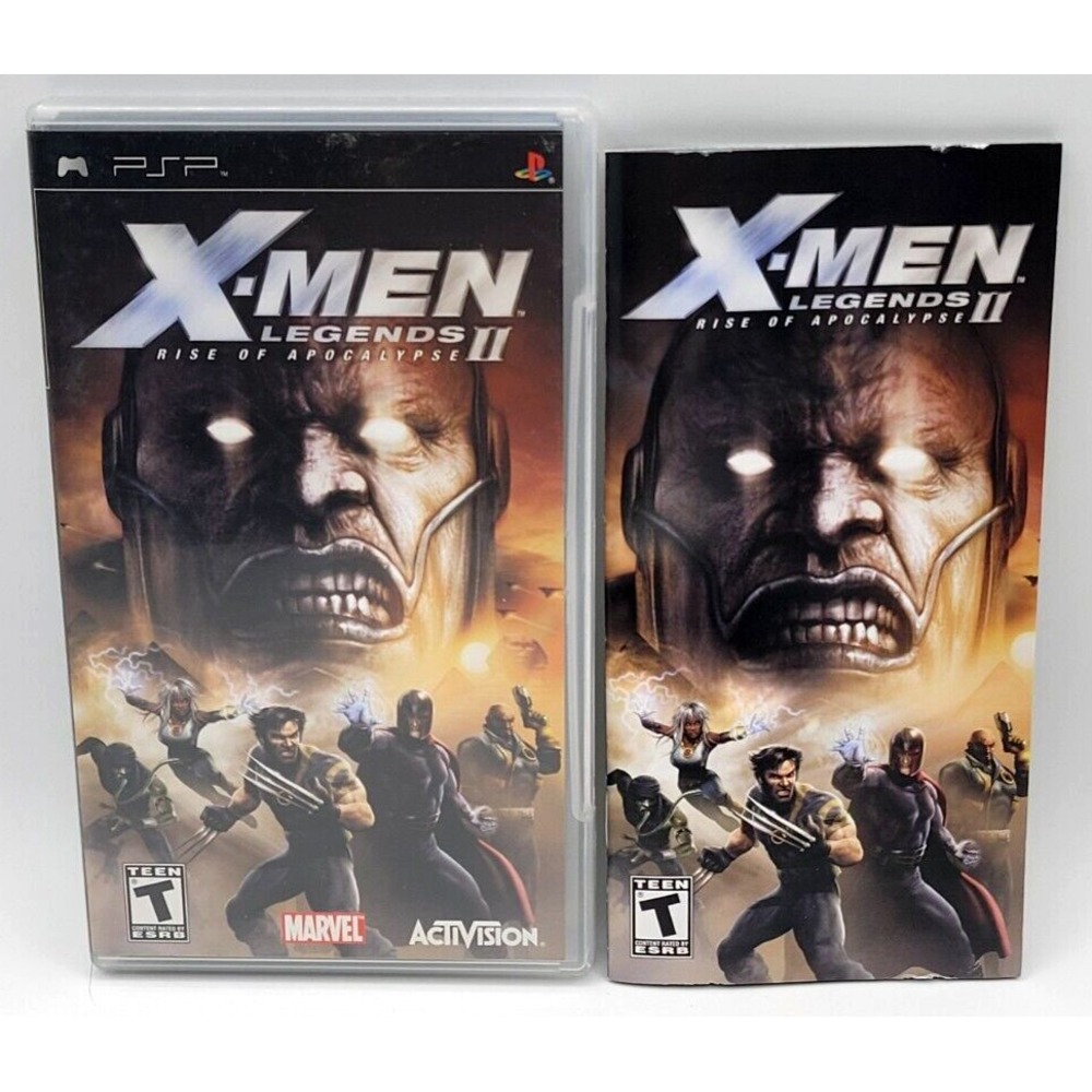 X-MEN LEGENDS ll 2 SONY PSP GAME CASE & MANUAL ONLY PLAYSTATION